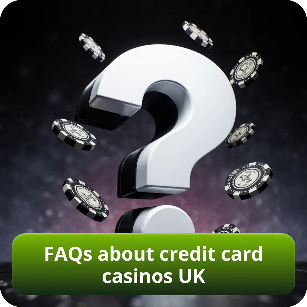 FAQs about credit card casinos UK