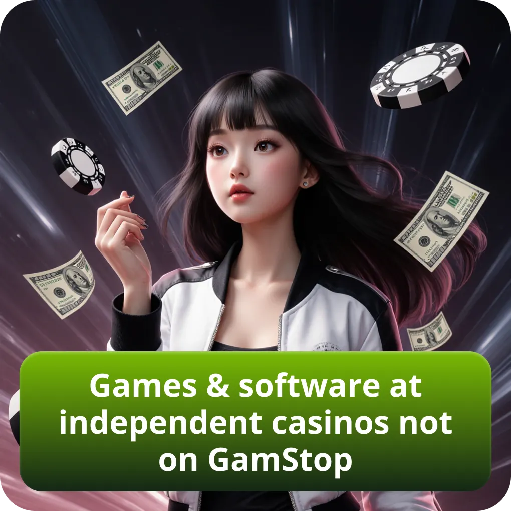 Games & software at independent casinos not on GamStop
