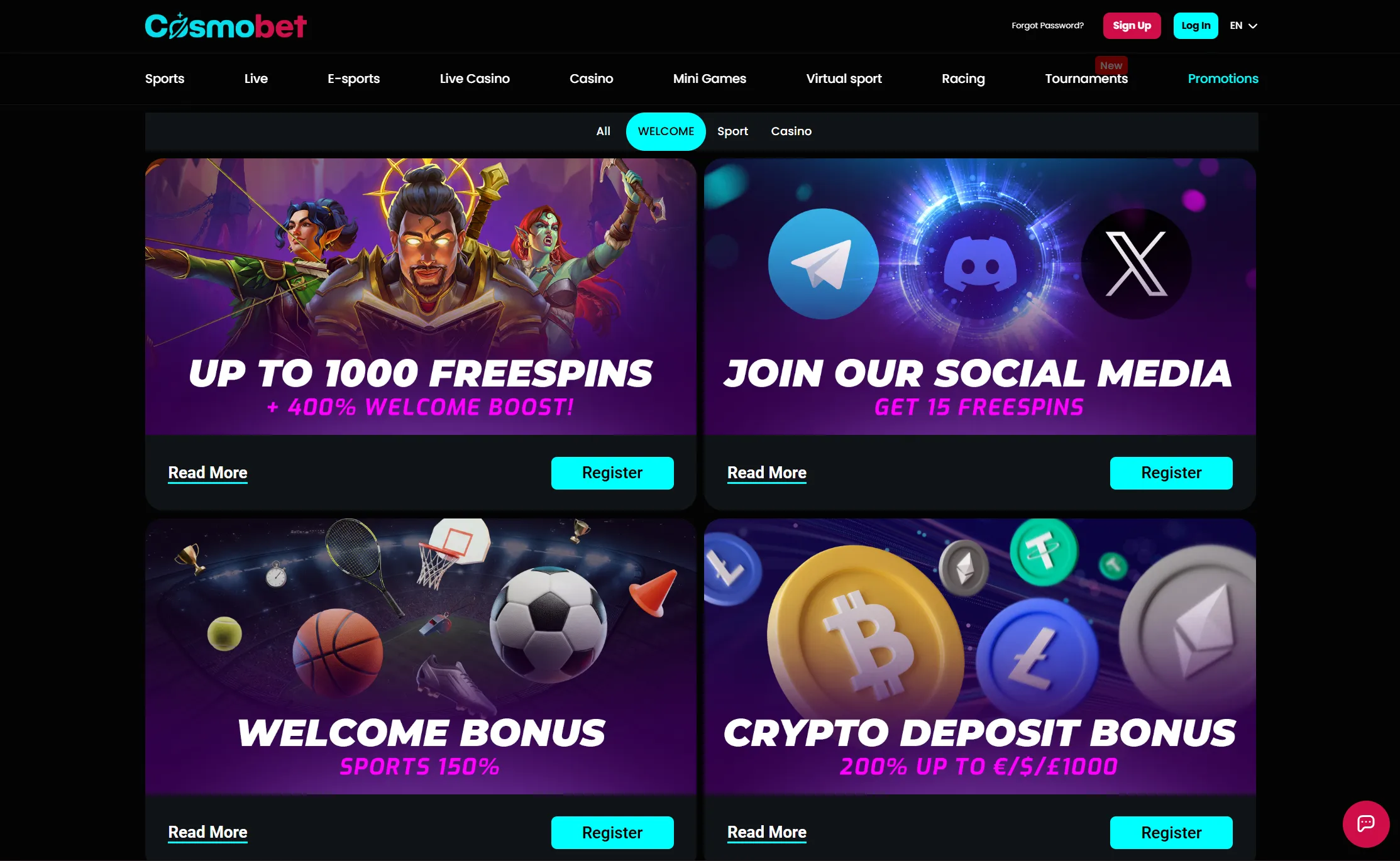 Bonuses available when using Visa casino